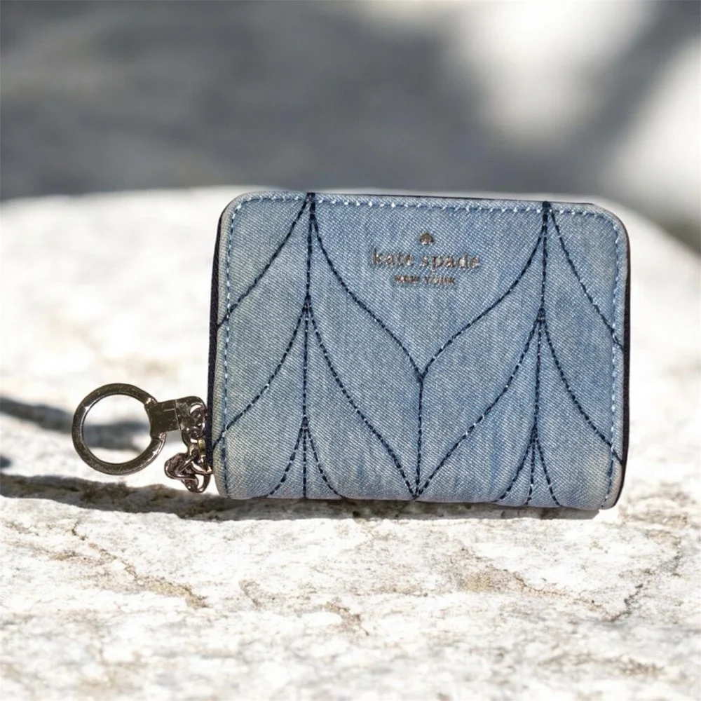 Kate Spade Briar Lane Quilted Denim Wallet
